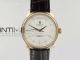 Cellini 50505 RG V4 MK 1:1 Best Edition White Dial on Brown Leather Strap A3132