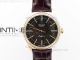 Cellini 50509 MK V3 Best Edition RG Black Roman Dial on Brown Leather Strap A3132