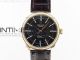 Cellini 50509 RG V4 MK 1:1 Best Edition Black Dial on Brown Leather Strap A3132