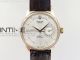 Cellini 50519 Real Date RG MK Best Edition White Dial Sticks Markers on Brown Leather Strap A3165