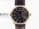 Cellini 50519 Real Date RG MK Best Edition Black Dial Sticks Markers on Black Leather Strap A3165