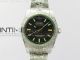 Milgauss 116400 904L Engraved SS DJF 11 Best Edition Black Dial on 904L Engraved SS Bracelet A2836 (Real Green Sapphire Crystal)
