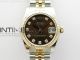 Datejust 31mm 178274 SS/YG GSF Best Edition Brown Crystal Markers Dial on SS/YG Jubilee Bracelet SEIKO NH05A