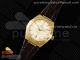 Constellation 39mm YG ASWF 1:1 Best Edition YG Dial on Brown Leather Strap A8800
