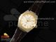 Constellation 39mm SS/YG ASWF 1:1 Best Edition YG Dial on Brown Leather Strap A8800