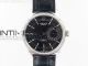 Cellini 50519 Real Date SS MK Best Edition Black Dial Sticks Markers on Black Leather Strap A3165