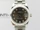 Datejust 31mm 278275 SS BP Best Edition Gray Crystals Markers Dial on SS President Bracelet