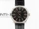Cellini 50509 SS V4 MK 1:1 Best Edition Black Dial on Black Leather Strap A3132