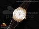 Constellation 39mm RG ASWF 1:1 Best Edition White Dial on Brown Leather Strap A8800